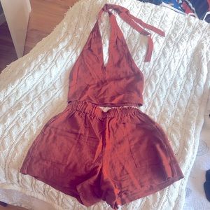 Abercrombie Halter Crop (set)